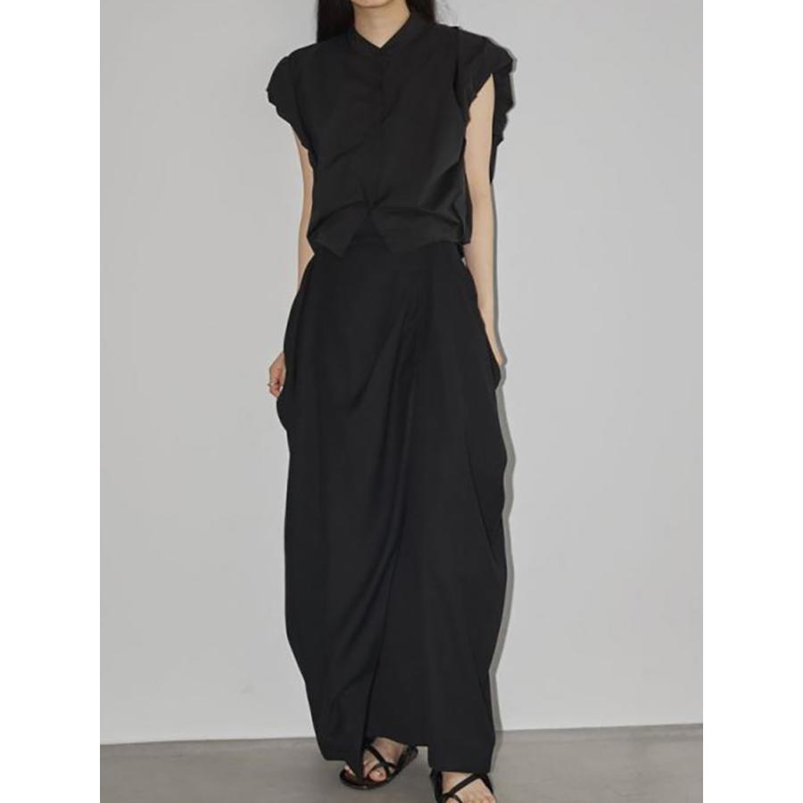 TODAYFUL Drape Satin Skirt