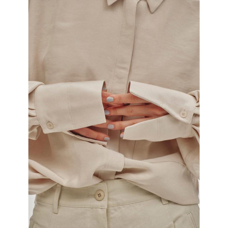 TODAYFUL バックサテンポケットシャツ アイボリー TODAYFUL バックサテンポケットシャツ アイボリー