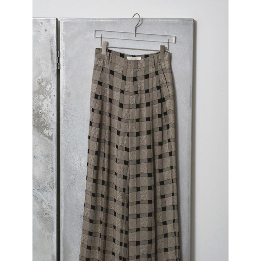 パンツ TODAYFUL Checkjacquard Tuck Trousers 36 TODAYFUL Checkjacquard Tuck Trousers 12510714（スラックス