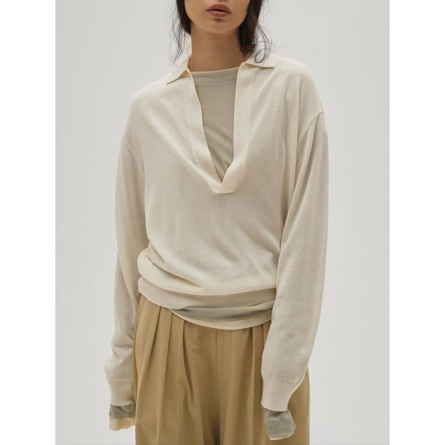 トゥデイフル 12310409 23AW ｶｰｷ ｼﾞｬｶﾞｰﾄﾞｽｷｯﾊﾟｰﾌﾟﾙｵｰﾊﾞｰ F TODAYFUL トゥデイフル 即日発送 LIFE's ライフズ Silky Skipper Knit