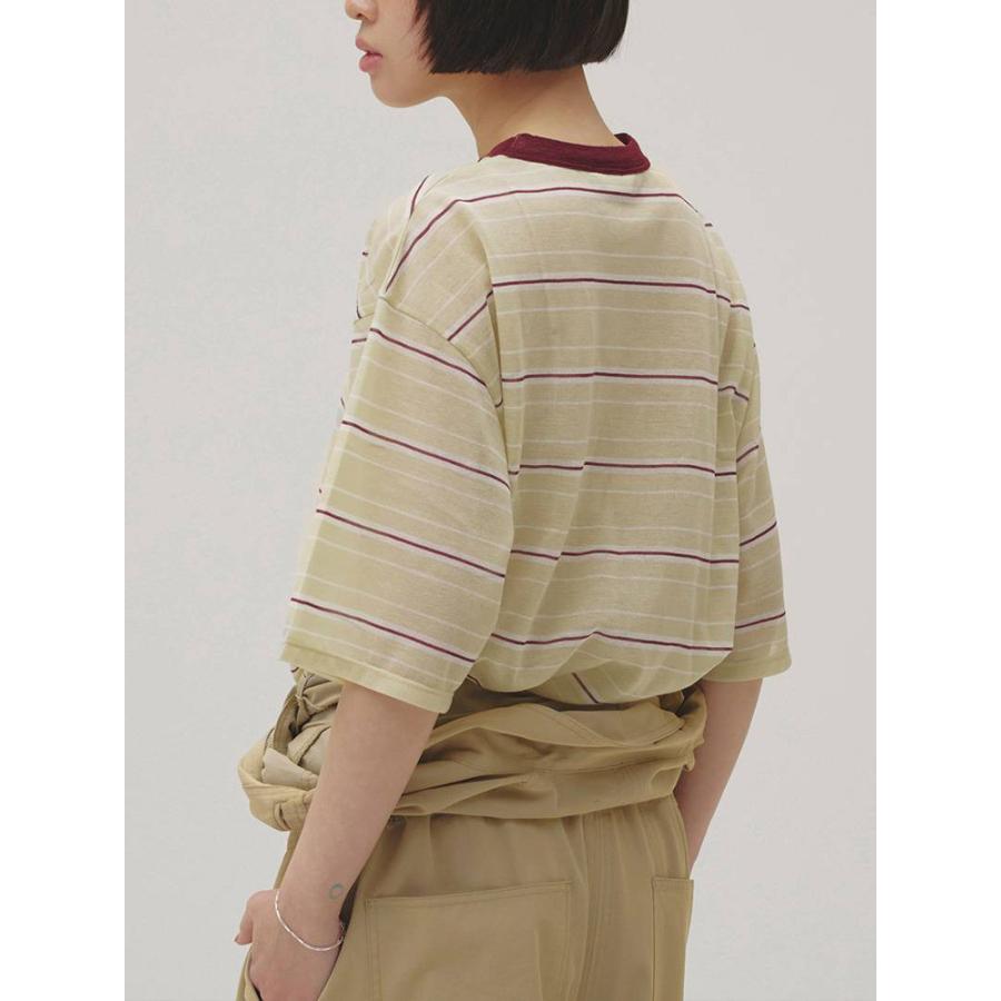 TODAYFUL トゥデイフル 即日発送 LIFE's ライフズ Sheer Border T