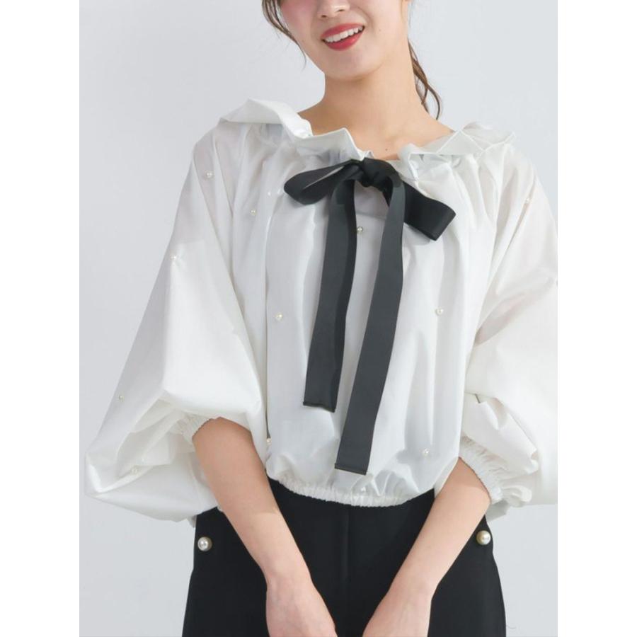 PICCIN PERLA 【限定SALE】PICCIN ピッチン パール付きビッグカラー 