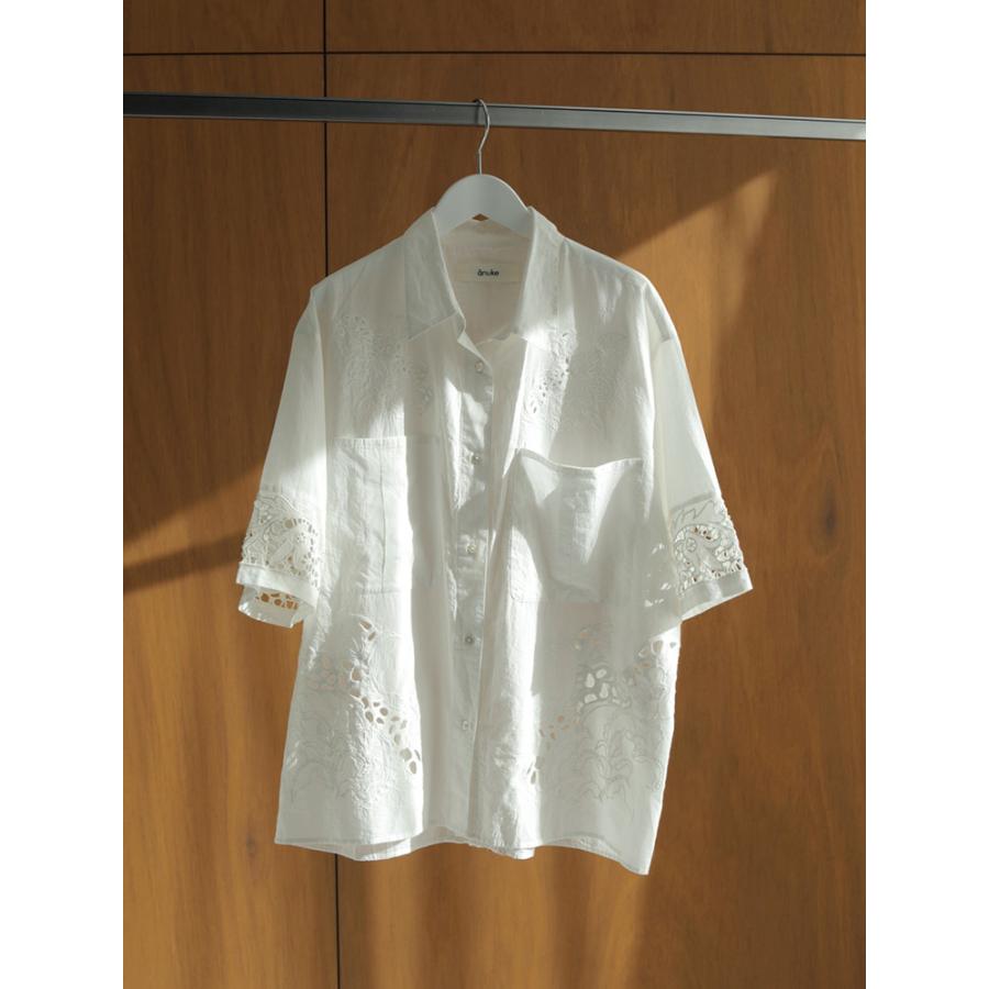 anuke アンヌーク Cutwork Lace Shirts 新品 anuke / アンヌーク Cutwork Lace Shirts 24秋冬2 62410402