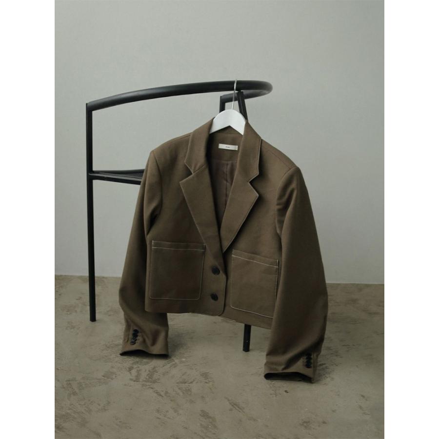 その他ブランド / anuke/ジャケット/36/ポリエステル/KHK/無地/62420101 anuke（アンヌーク） 即日発送 Heather Short Jacket 62420101