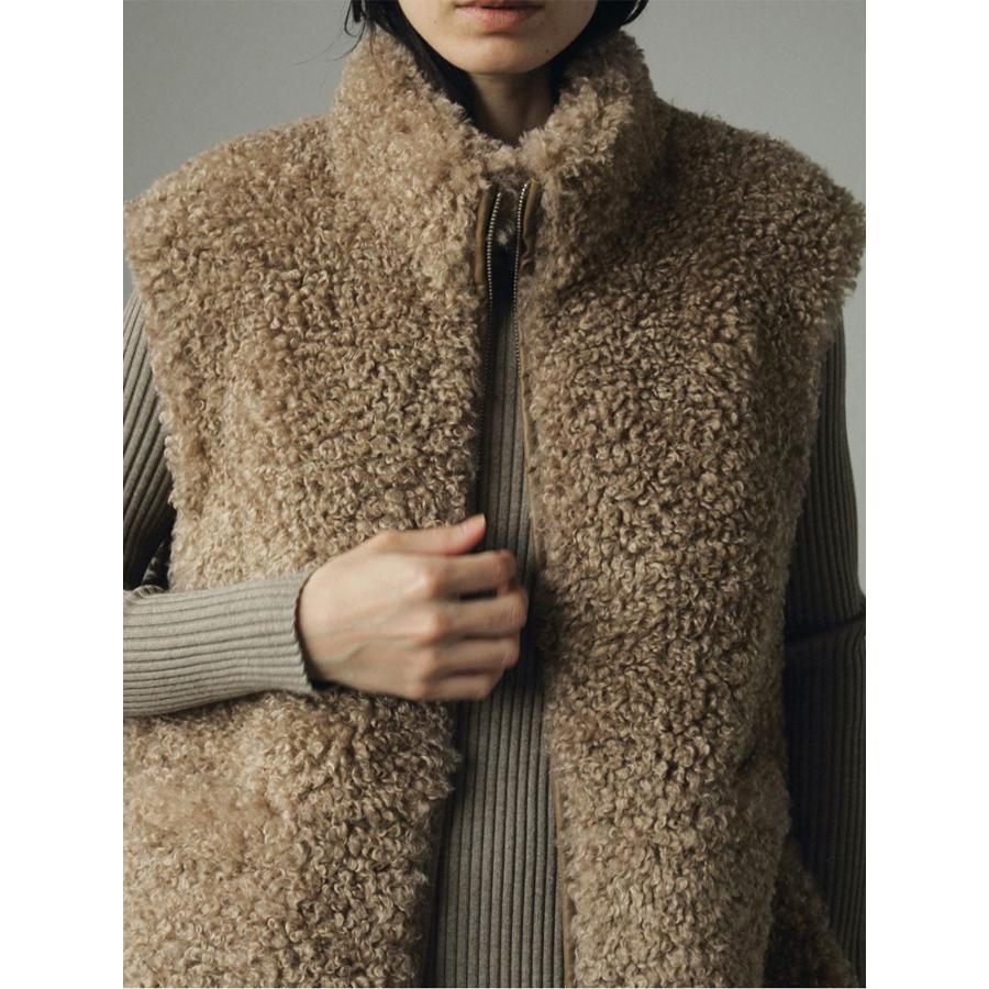 anuke エコファーベスト　CLANE EOFOLD stunning anuke SALE ANUKE (アンヌーク）Eco Fur Vest 当日発送 62420102