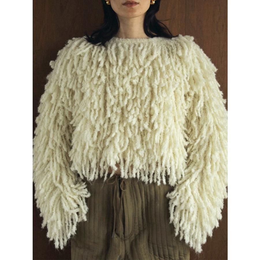 anuke 【FINAL SALE】 アンヌーク 即日発送 Loop Fringe Knit 62420514 