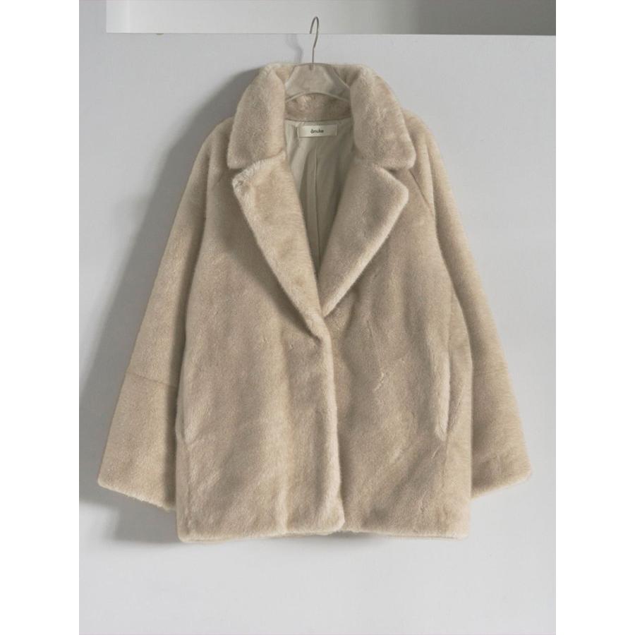 anuke（アンヌーク） 【SALE】アンヌーク 即日発送 Eco Minkfur Jacket