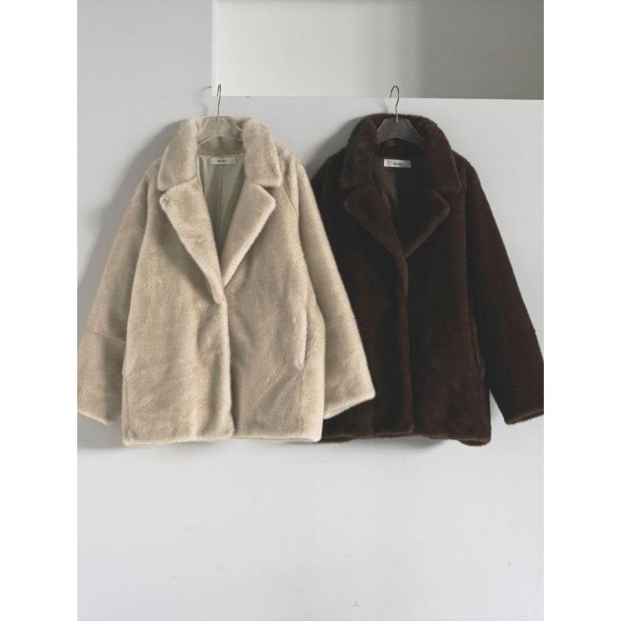 anuke（アンヌーク） 即日発送 Eco Minkfur Jacket 62520101 エコ