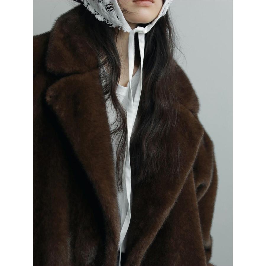 anuke（アンヌーク） 即日発送 Eco Minkfur Jacket 62520101 エコ