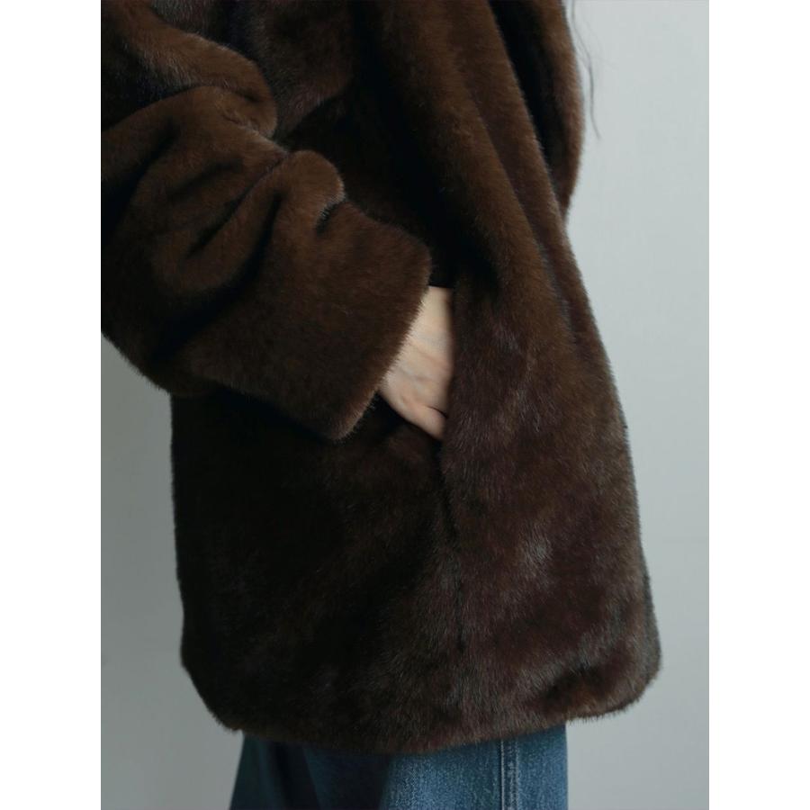 anuke（アンヌーク） 即日発送 Eco Minkfur Jacket 62520101 エコ