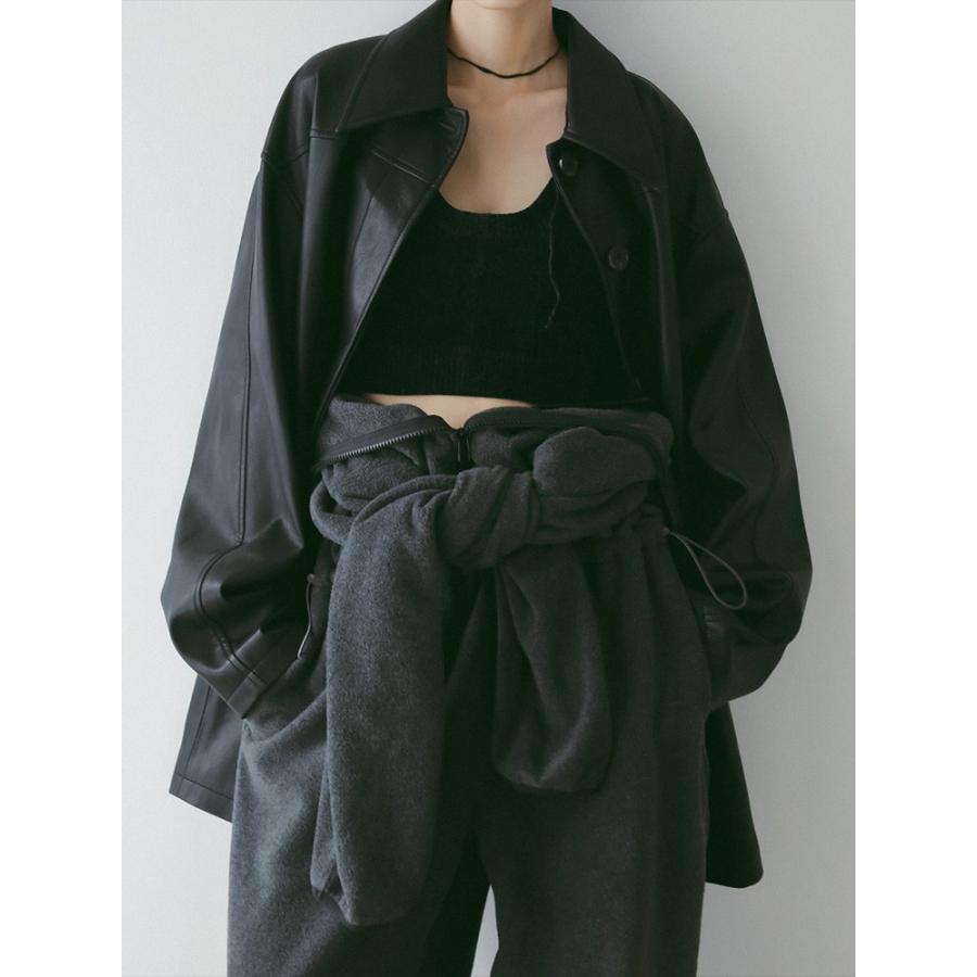 anuke アンヌーク 即日発送 Ecoleather Over Jacket 62520105