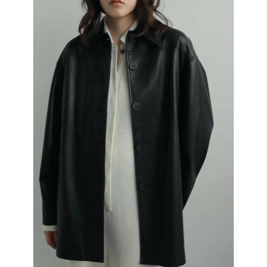 anuke アンヌーク 即日発送 Ecoleather Over Jacket 62520105