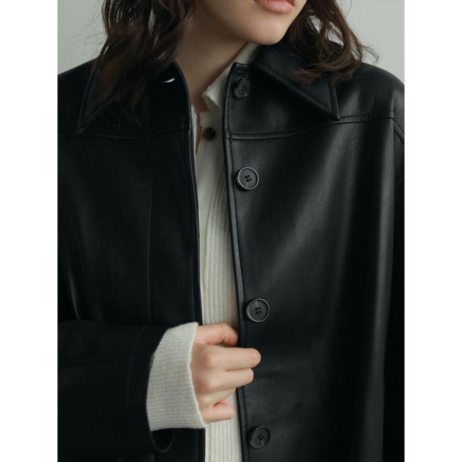 アンヌーク　エコレザージャケット36ブラック！ ànuke online store（アンヌーク） / Ecoleather Over