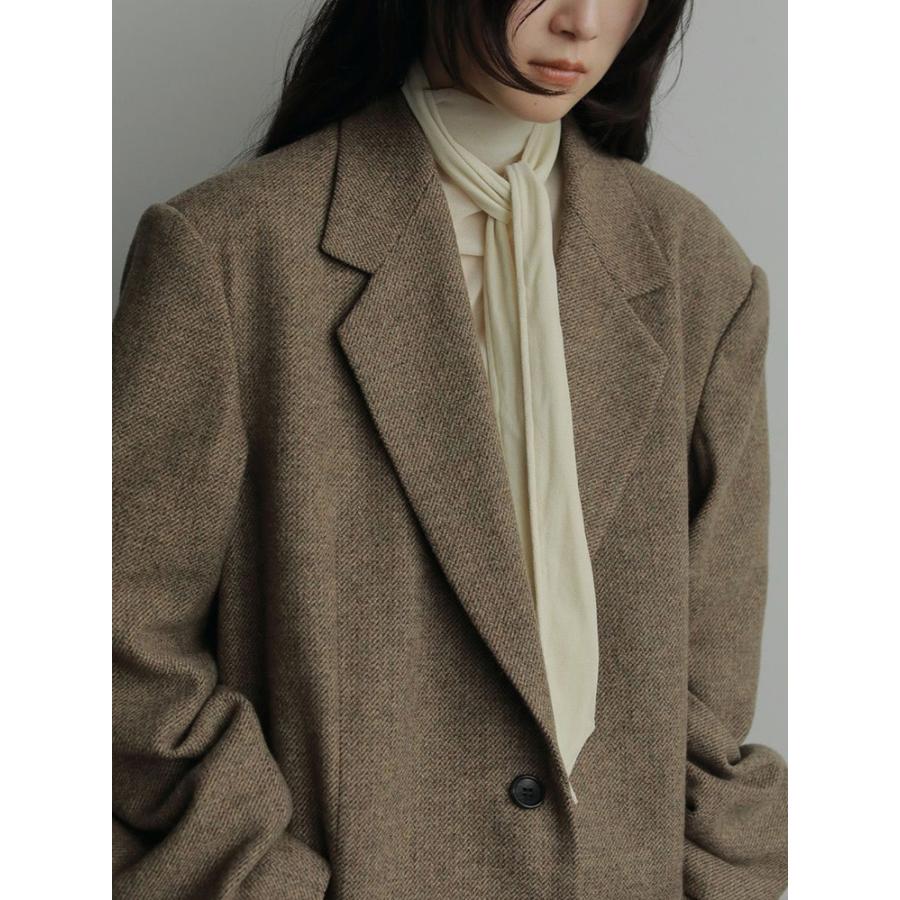 【新品タグ付き】anuke ジャケット ウールジャケット ヘリンボーン anuke（アンヌーク） 即日発送 Herringbone Wool Jacket 62520107