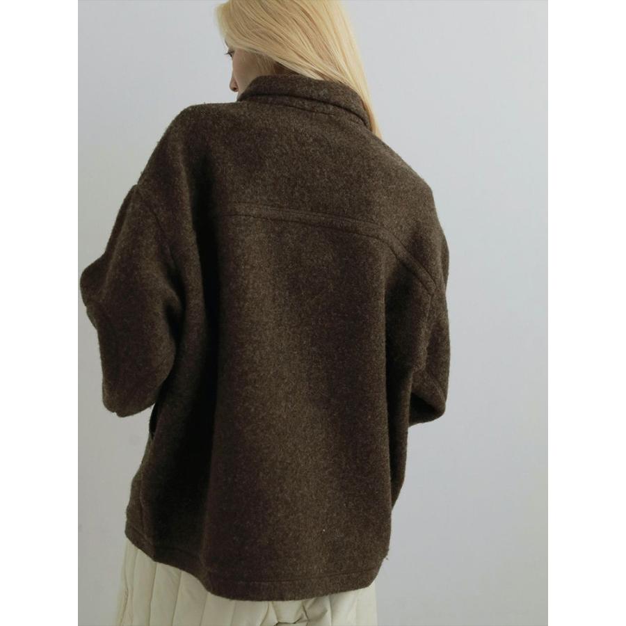 anuke アンヌーク Sliver Zip Blouzon ブラウン 36 anuke（アンヌーク） 即日発送 Sliver Zip Blouzon 62520201 シルバー