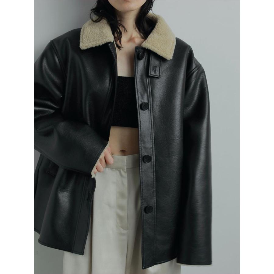 anuke アンヌーク　ボアフライトジャケット ブラック 36 anuke（アンヌーク） 【SALE】アンヌーク 即日発送 Boa Flight Jacket