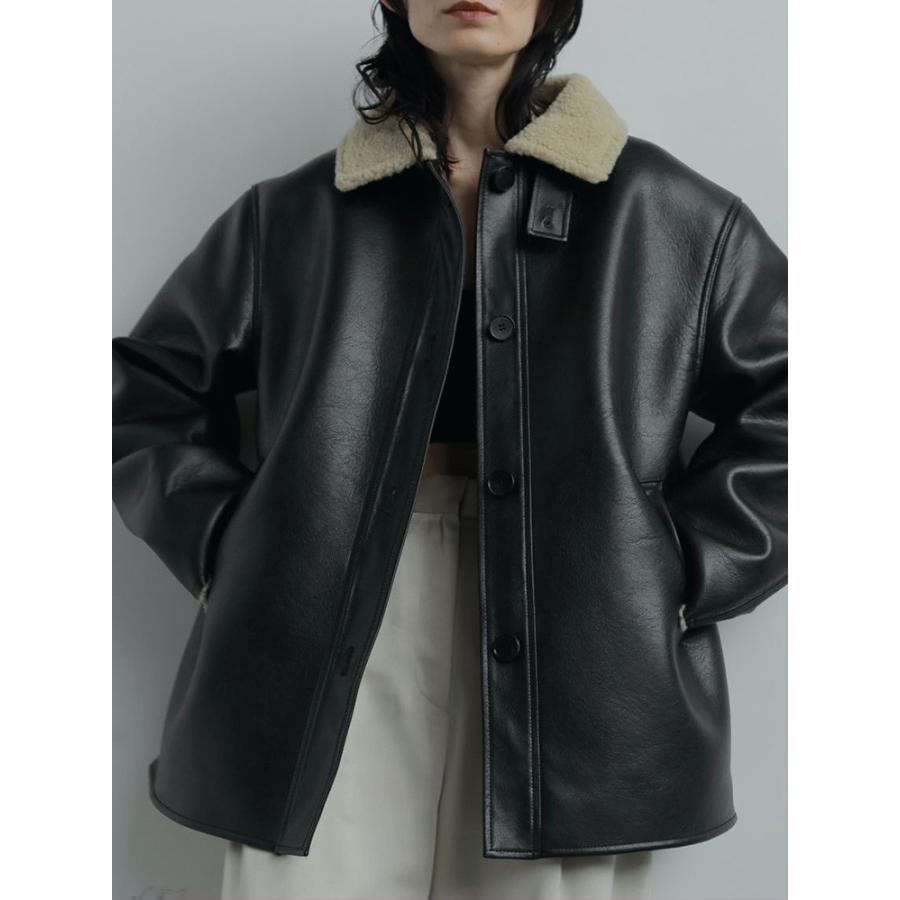 再値下げ◎anuke アンヌーク　ボアフライトジャケット ブラック 36 anuke（アンヌーク） 【SALE】アンヌーク 即日発送 Boa Flight Jacket