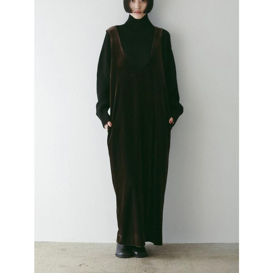 anuke（アンヌーク） 即日発送 Velour Uneck Onepiece 62520314 ベロア