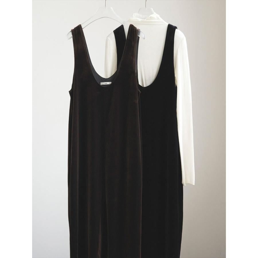 anuke（アンヌーク） 即日発送 Velour Uneck Onepiece 62520314 ベロア