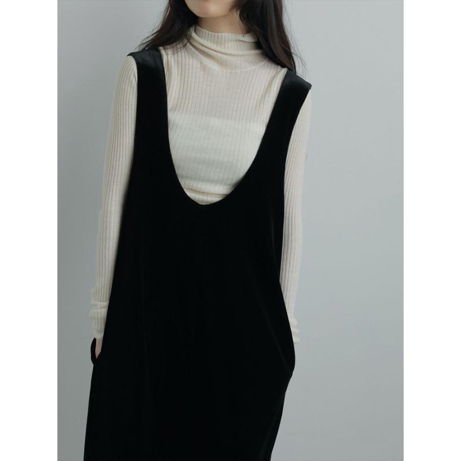 anuke（アンヌーク） 即日発送 Velour Uneck Onepiece 62520314 ベロア