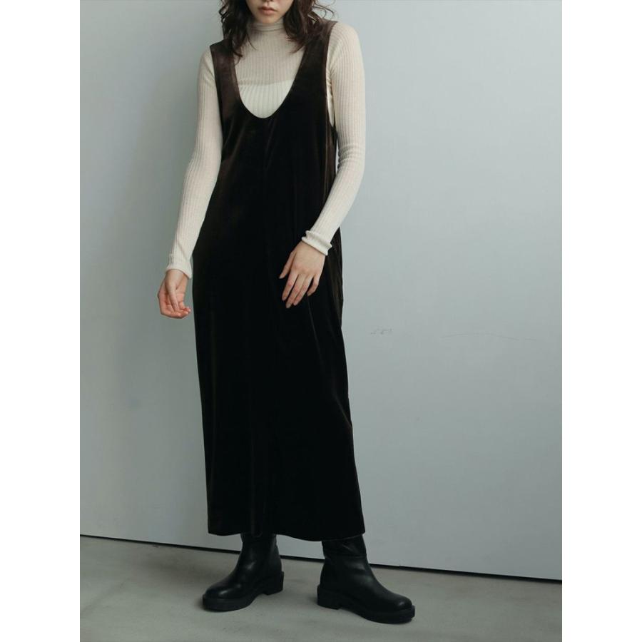 anuke（アンヌーク） 即日発送 Velour Uneck Onepiece 62520314 ベロア