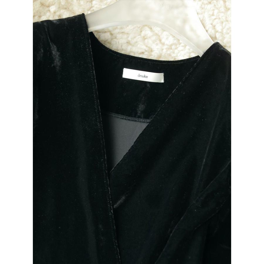 anuke ベロアギャザーブラウス anuke（アンヌーク） 即日発送 Velour Gather Blouse 62520421 ベロア