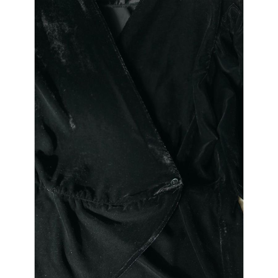 anuke（アンヌーク） 即日発送 Velour Gather Blouse 62520421 ベロア