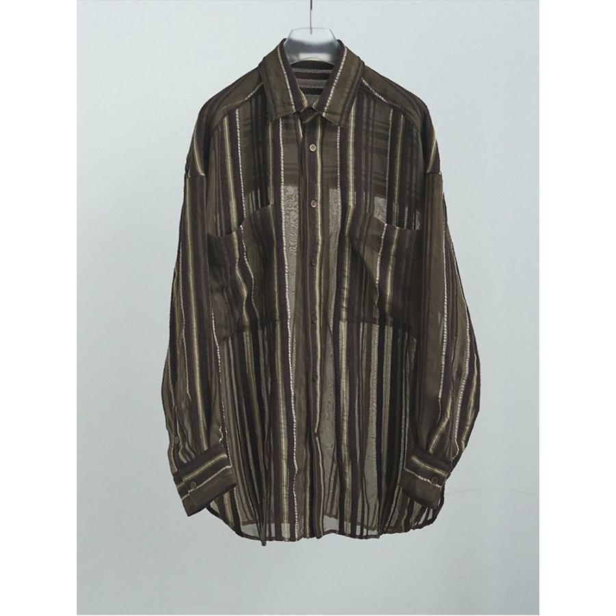 anuke（アンヌーク） 即日発送 Sheer Stripe Shirts 62520424 シアー