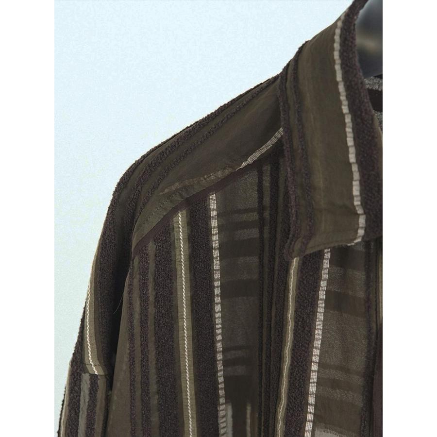 anuke（アンヌーク） 即日発送 Sheer Stripe Shirts 62520424 シアー