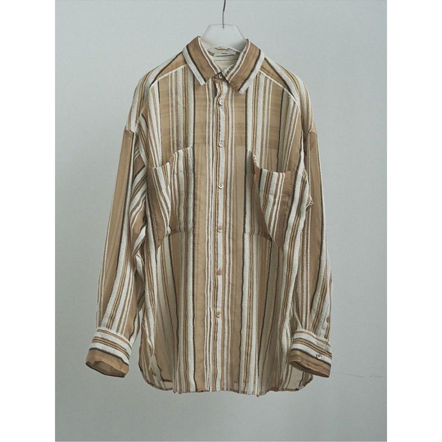 anuke（アンヌーク） 即日発送 Sheer Stripe Shirts 62520424 シアー