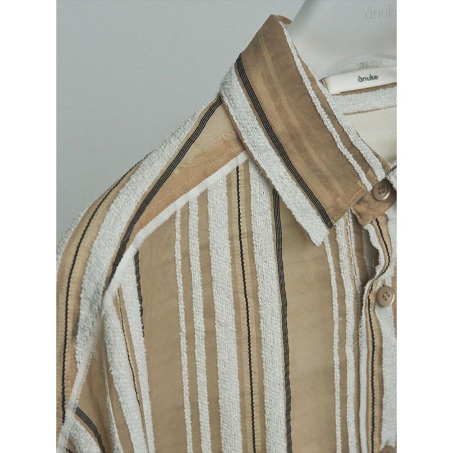 anuke（アンヌーク） 即日発送 Sheer Stripe Shirts 62520424 シアー