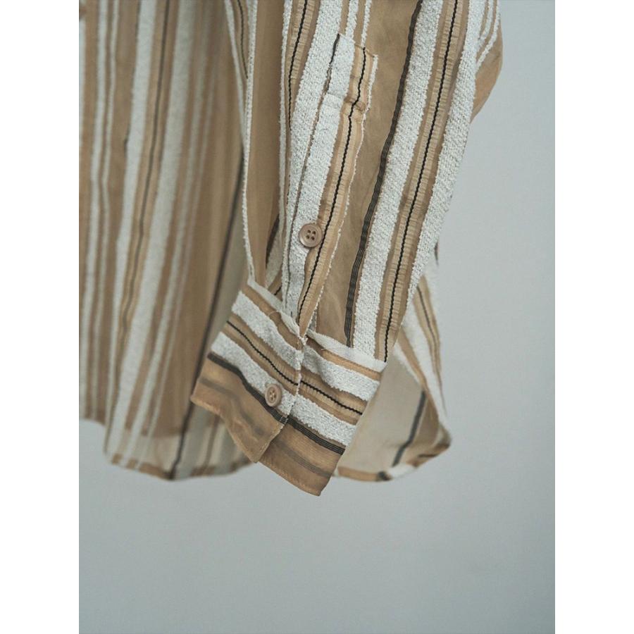 anuke（アンヌーク） 即日発送 Sheer Stripe Shirts 62520424 シアー