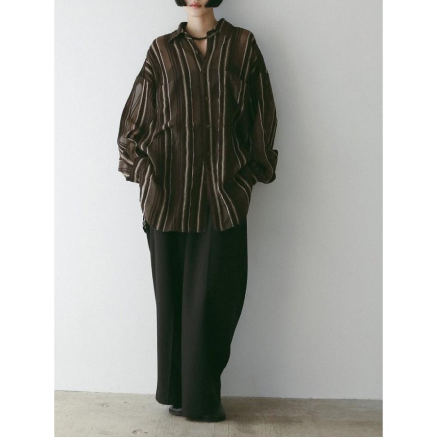 anuke（アンヌーク） 即日発送 Sheer Stripe Shirts 62520424 シアー