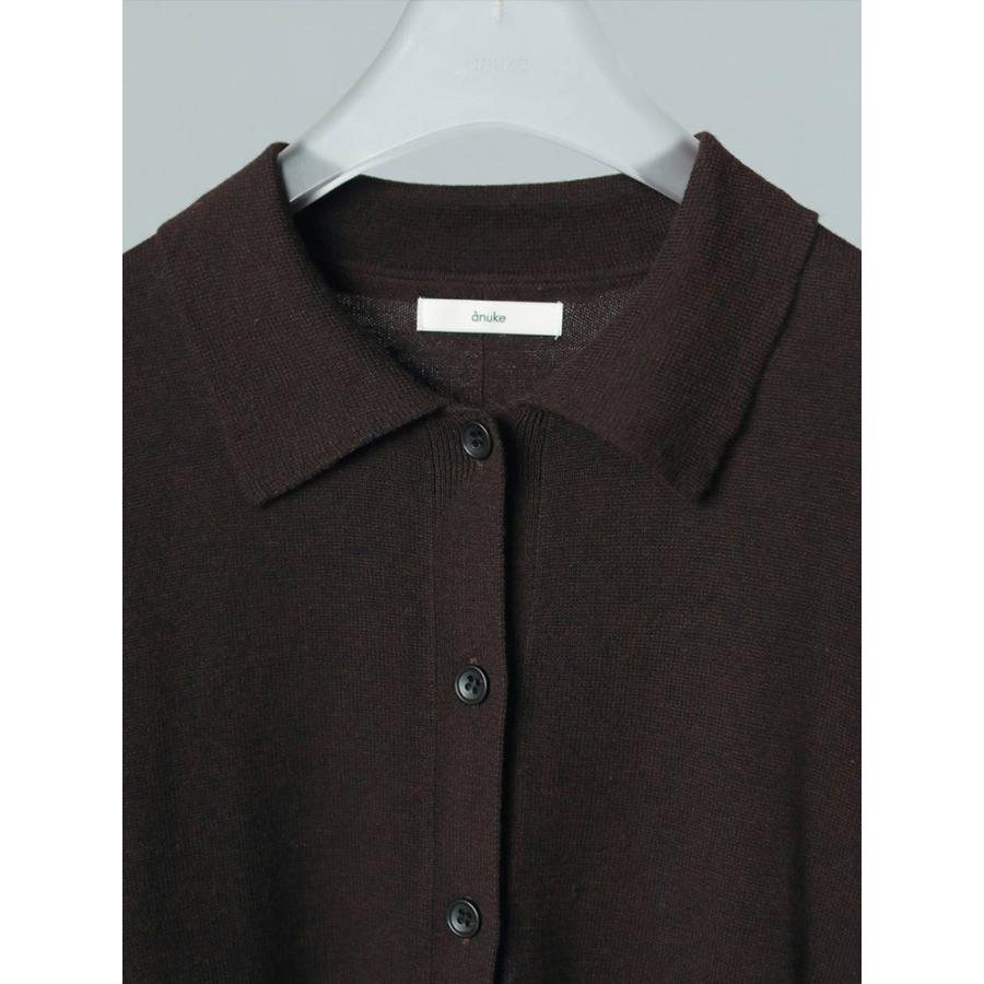 anuke アンヌーク　ブラック　シャツ anuke（アンヌーク） SALE (アンヌーク）Sheer Satin Shirts 即日発送