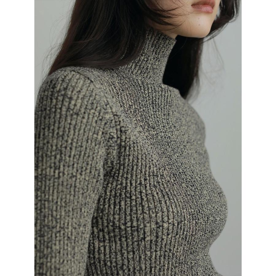 anuke（アンヌーク） 即日発送 Slit Turtle Knit 62520530 スリット