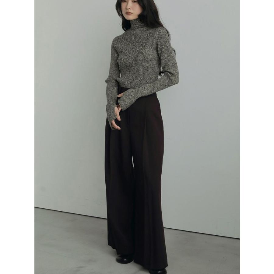 anuke（アンヌーク） 即日発送 Slit Turtle Knit 62520530 スリット