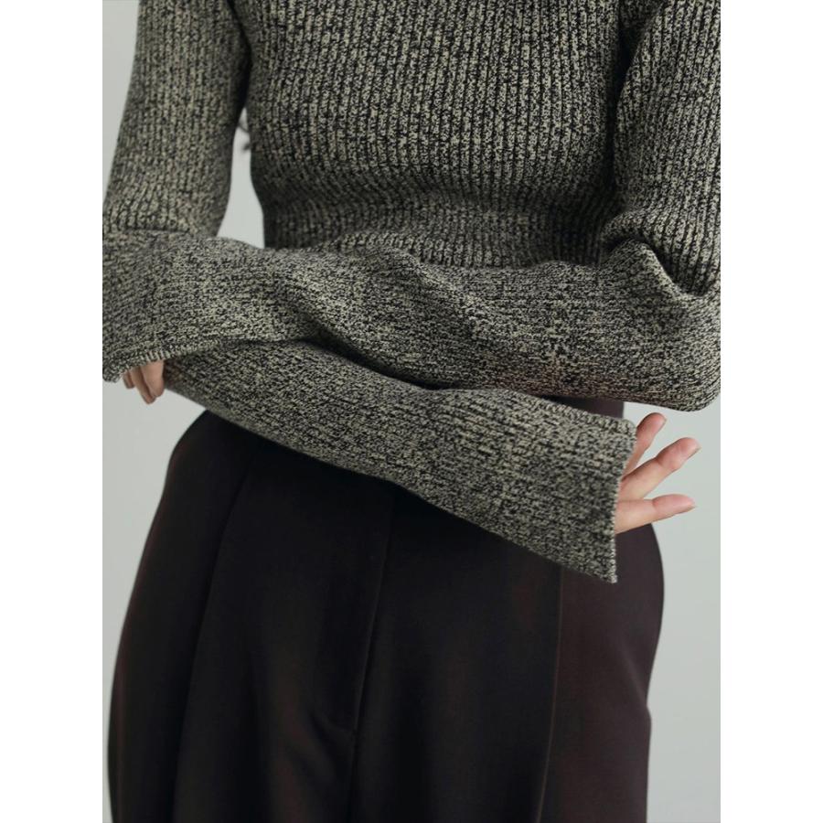 anuke（アンヌーク） 即日発送 Slit Turtle Knit 62520530 スリット