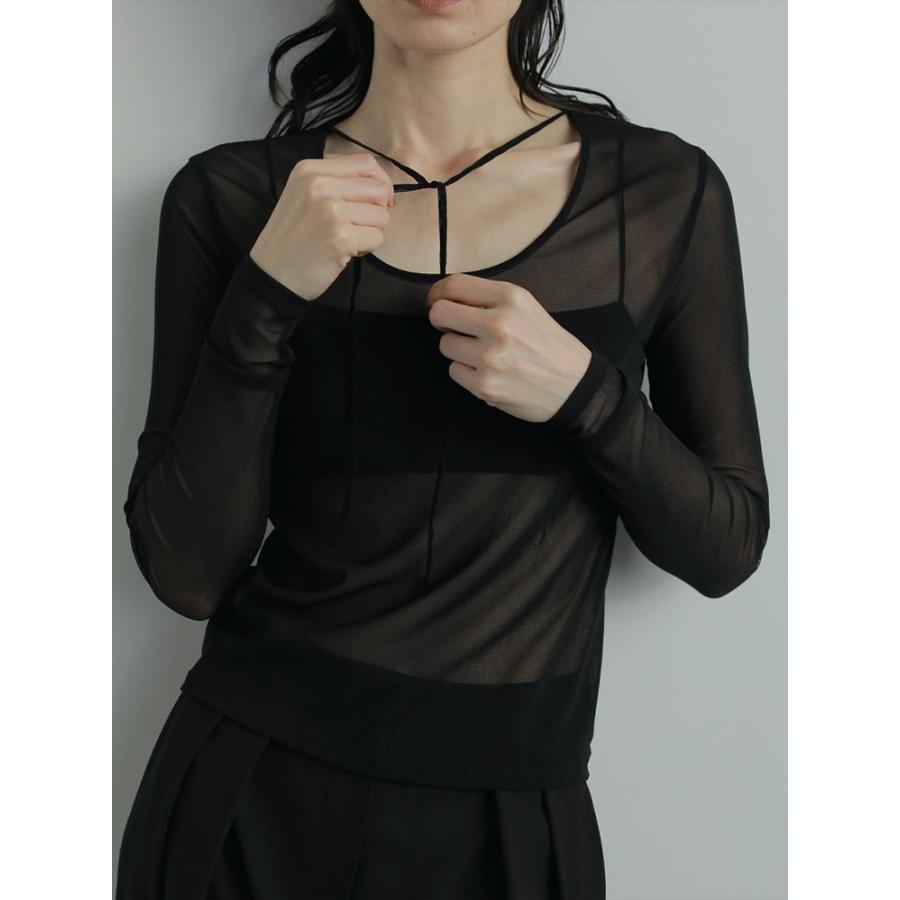 anuke（アンヌーク） 即日発送 2way Sheer Tops 62520609 2WAYシアー