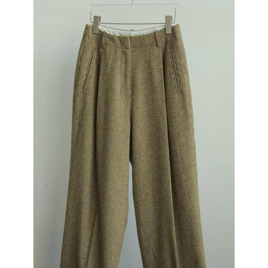 anuke（アンヌーク） 【SALE】アンヌーク 即日発送 Check Tuck Pants
