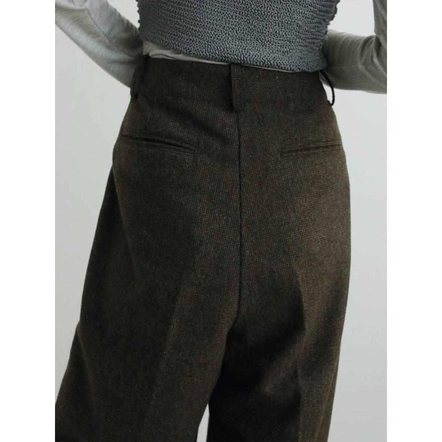 anuke（アンヌーク） 【SALE】アンヌーク 即日発送 Check Tuck Pants