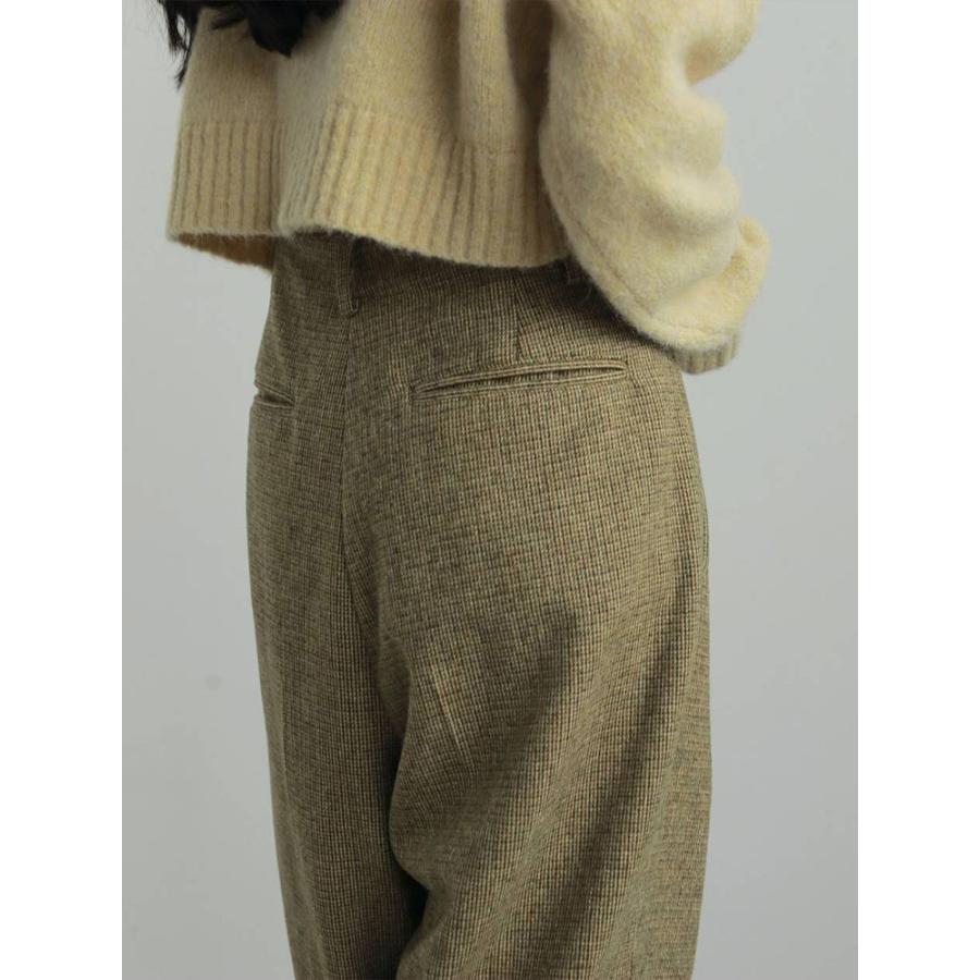 anuke（アンヌーク） 【SALE】アンヌーク 即日発送 Check Tuck Pants