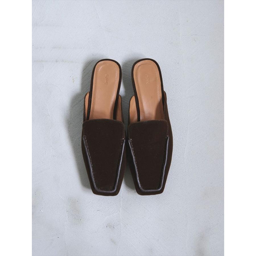 anuke（アンヌーク） 【SALE】アンヌーク 即日発送 Velour Slide Shoes