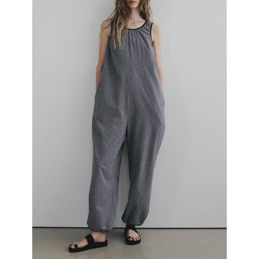 アンヌーク Uネックチェックコンビネゾン BRN/38 anuke（アンヌーク） 【SALE】アンヌーク 即日発送 Uneck Check