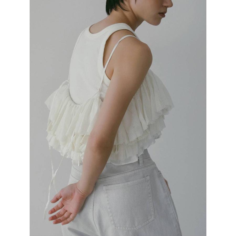 anuke（アンヌーク） 即日発送 Mesh Frill Camisole 62610402 メッシュ