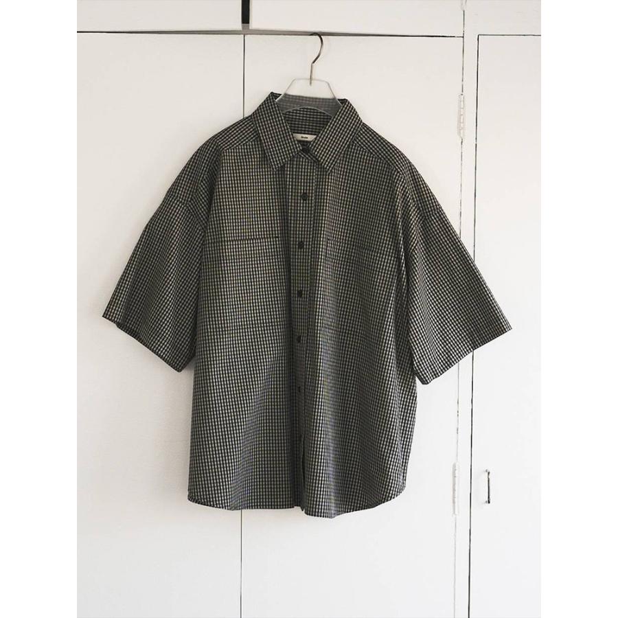 anuke Check Over Shirts 半袖　美品 anuke（アンヌーク） 即日発送 Check Over Shirts 62610416 チェック