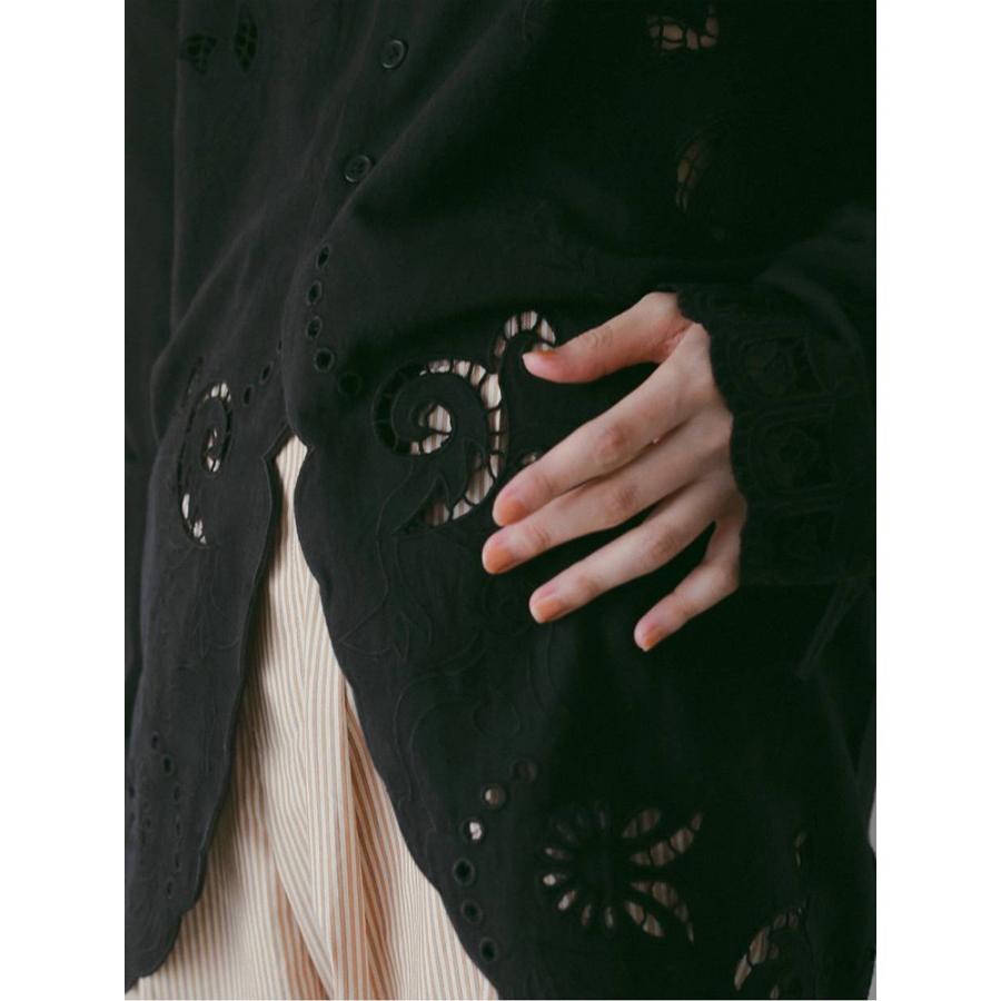 anuke（アンヌーク） 即日発送 Cutwork Opencollar Shirts 62610418