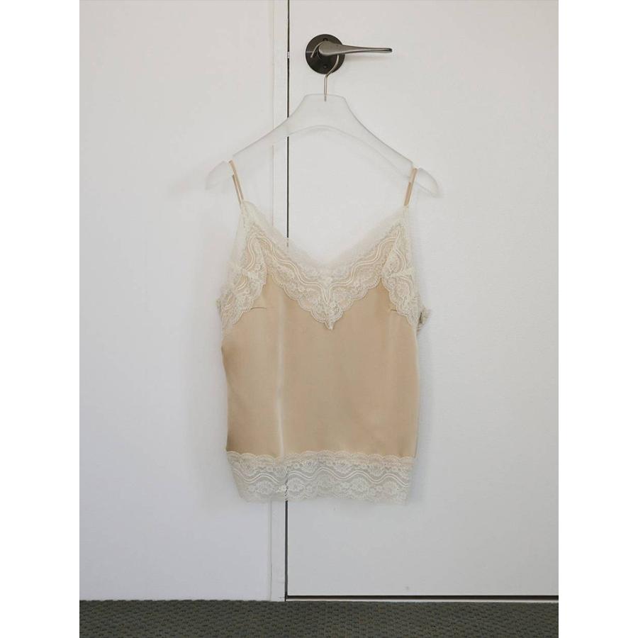anuke（アンヌーク） 即日発送 Satin Lace Camisole 62610425 サテン
