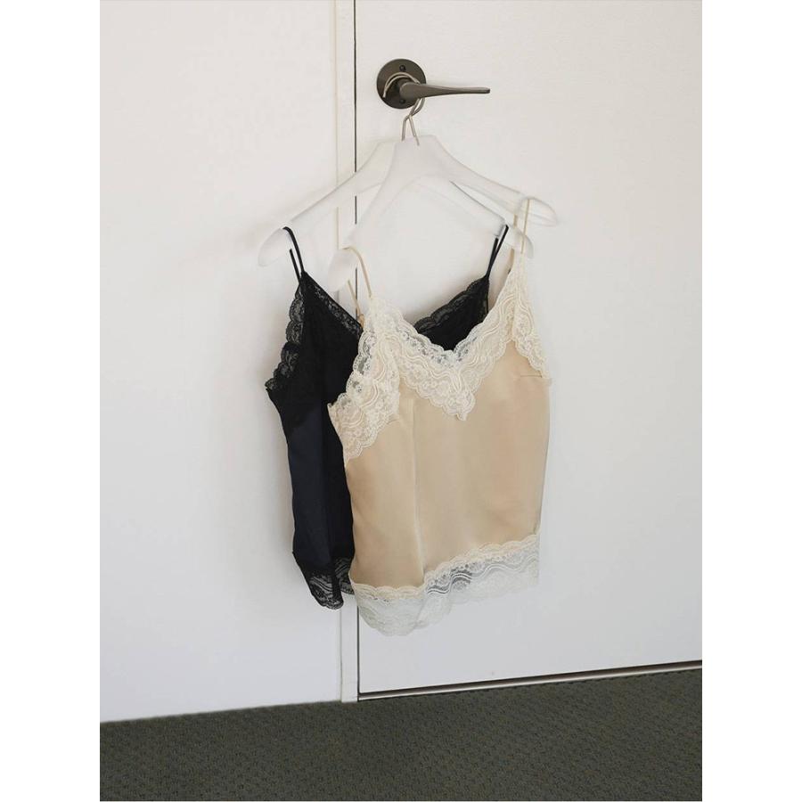 anuke（アンヌーク） 即日発送 Satin Lace Camisole 62610425 サテン