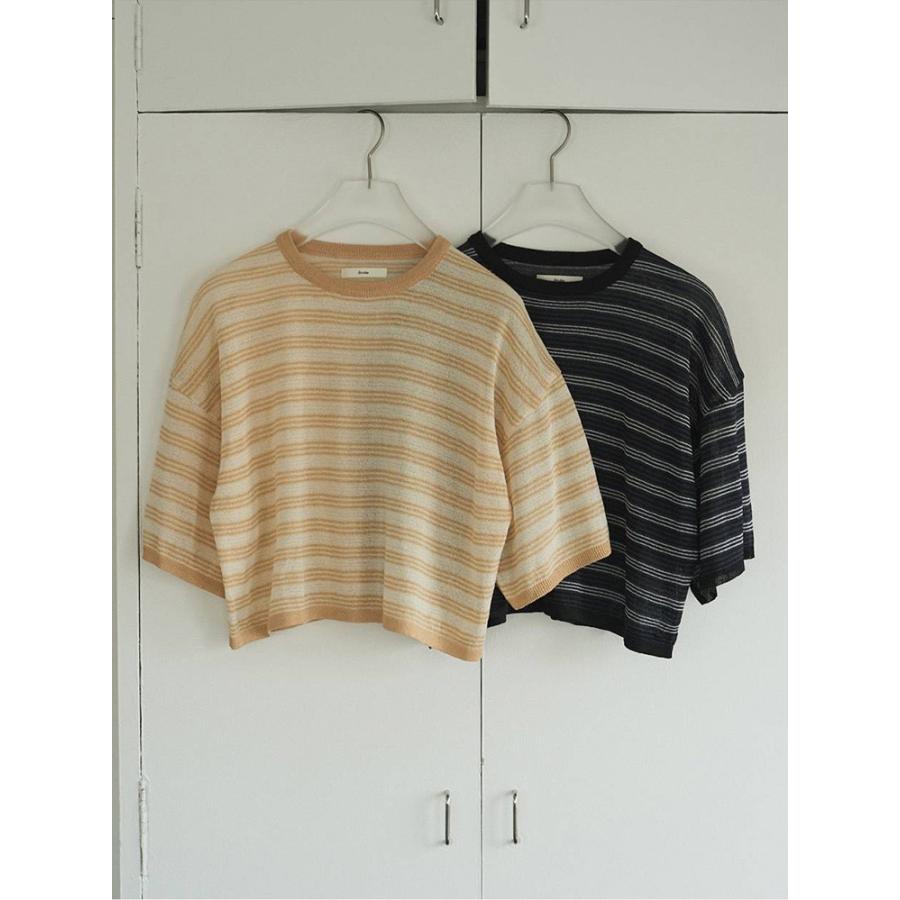 anuke（アンヌーク） 即日発送 Sheer Border Knit 62610503 シアー