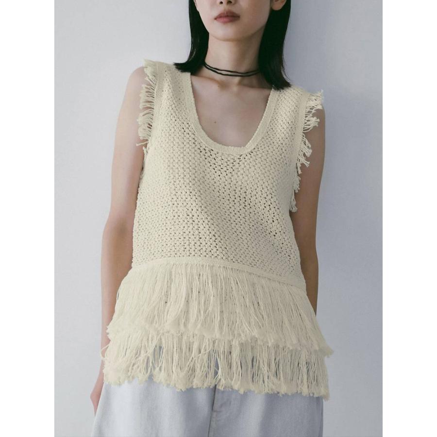 anuke（アンヌーク） 【SALE】アンヌーク 即日発送 Fringe Knit